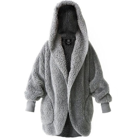 Gorgeous Sherpa Sweater in Light Grey - Picture 1 of 1